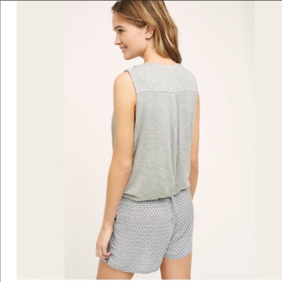 Anthropologie HEI HEI Romper Faux Wrap Rehobooth - Picture 2 of 7